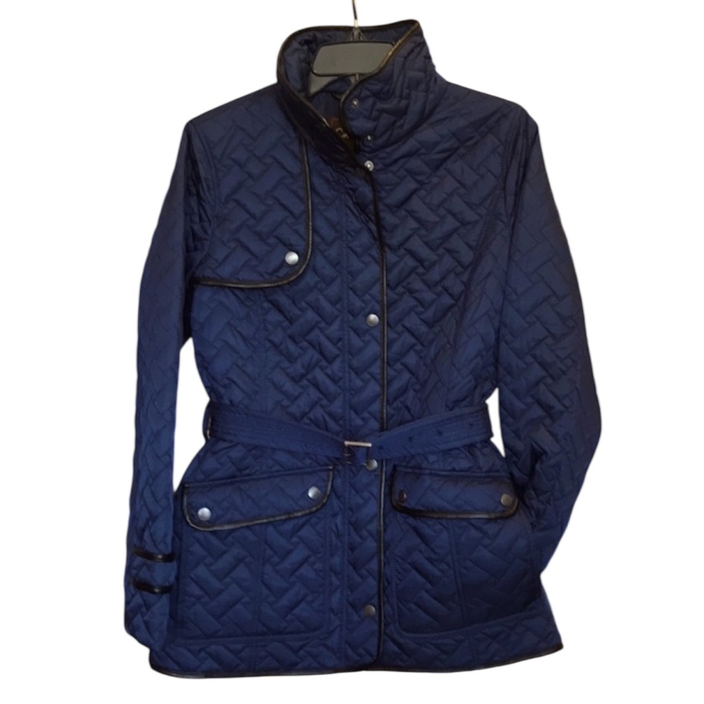 Cole Haan Quilted Navy Jacket